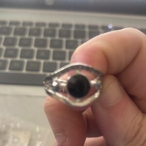 Paparazzi Silver and Black Ring‎